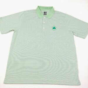 Tam O Shanter Golf Course Cool Swing Striped Performance S/S Polo Shirt Mens XL